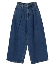 earth music&ecology タックワイドデニムパンツ