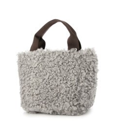 UNBILLION カシュカシュ cachecache / フェイクファー×チェック柄リバーシブルトート