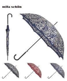 MOONBAT 【雨傘】ミラ・ショーン (mila schon) 薔薇 ナイロンサテン 長傘