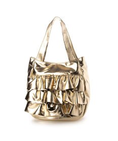 UNBILLION カシュカシュ cachecache / 合皮フリルトートバッグ