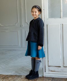 組曲 KIDS 【110-140㎝】ハートキルトジャガード アウター