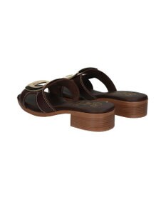 INTER-CHAUSSURES 【Oh my Sandals】メタルバックルローヒールミュールサンダル