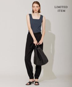 ICB L 【WEB限定・洗える】 ブロードステッチリブ タンクトップ