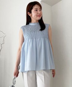 UNFILO 【WEB限定】シアーシャーリングブラウス