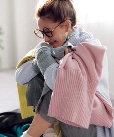 UNFILO 【洗える】マイニチカラー ニット