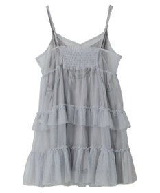 earth music&ecology チュールミニキャミワンピース