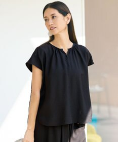 自由区 S 【カタログ掲載・人気素材・新型登場・セットアップ対応】エアリーツイルプルオーバー ブラウス