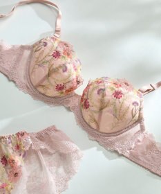 une nana cool バックスタイルまでかわいい Steppe Flower ワイヤーブラ