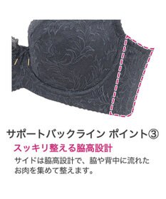 BRADELIS New York 【BRADELIS New York / コンパクト補整ブラ】サポートバックラインブラ22A1