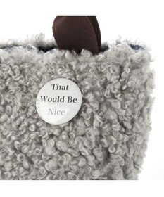 UNBILLION カシュカシュ cachecache / フェイクファー×チェック柄リバーシブルトート