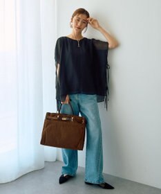 YECCA VECCA ルーズストレートデニムパンツ