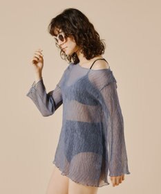 San-ai Resort（三愛水着楽園） 【WEB限定】シアー素材トップス3点セット水着