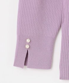 ANY SIS 【洗える】ネックポイントリブ ニット