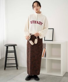 WEGO ハーフジップショートスウェット