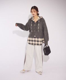 Green Parks あったか裏起毛サイドラインスウェットパンツ