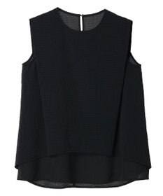 Green Parks 異素材レイヤードノースリーブブラウス