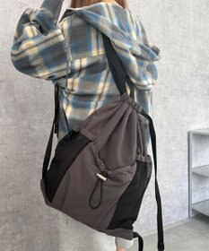 WEGO 【ユニセックス着用ITEM】メッシュポケットナップサック