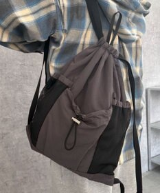 WEGO 【ユニセックス着用ITEM】メッシュポケットナップサック