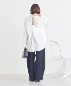 earth music&ecology バックツイストオーバーシャツ