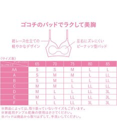 WACOAL 【GOCOCi ゴコチ】 ブラレット アウターにひびきにくい 肌あたりのやさしいレース ワイヤレス ブラジャー ノンワイヤーブラ レディース CGG297 /ワコール