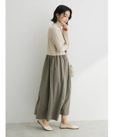 Green Parks ・ＳＵＧＡＲ　ＳＰＯＯＮ　ハイネックギャザーワンピース