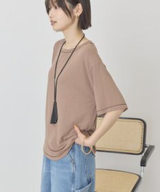 AMERICAN HOLIC 【先行予約】【マルチ機能】配色ステッチルーズTシャツ