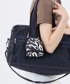 LeSportsac DRAWSTRING BUCKET CHARM/クリームブラックゼブラ
