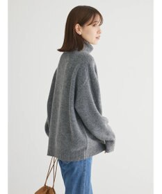 Green Parks ｆｕｗａっとメランジタートルニットプルオーバー