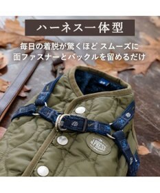 PET PARADISE J.PRESS  アウターハーネス オニオンシームステッチ 《カーキ》 小型犬