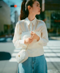 23区 ファスナー キルティング ショルダーバッグ