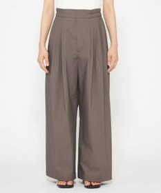 uncrave 【ご好評につき追加生産】カラータイプライター タックワイドパンツ（uncrave WHITE）