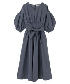 Green Parks ａ．ボリュームギャザーウエスト切替ワンピース