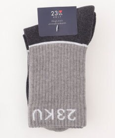 23区GOLF 【WOMEN】カラーブロック レギュラーソックス