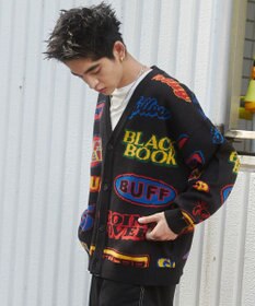 WEGO リラックスフィットパターンカーディガン