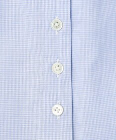 J.PRESS LADIES 【洗える・吸水】 BEZピンチェック スタンドカラー ブラウス