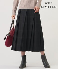 J.PRESS LADIES 【WEB限定カラーあり】T/W ミルドチェック＆千鳥 プリーツ スカート