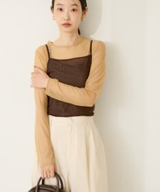 AMERICAN HOLIC 【２点セット】チュールキャミレイヤードトップス