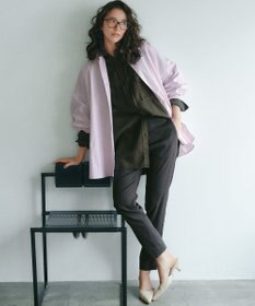 23区 【CanCam掲載】リネンレーヨンストレッチ テーパード パンツ