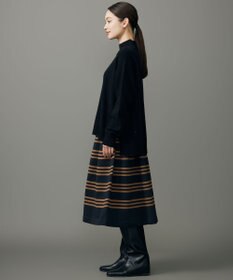 自由区 ウールカシミヤブレンドスパンコールハイネック ニット