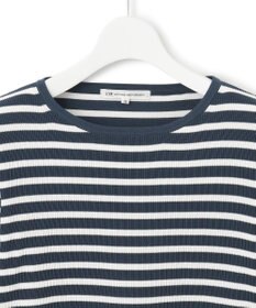 23区 【洗える】ラスターコットンポリエステル ボーダー ニット