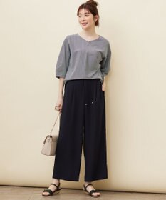 ANY SIS 【洗える】イージードロスト ワイドパンツ