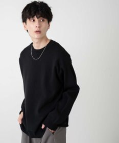 WEGO 【ユニセックス着用ITEM/MLサイズ展開】ミラノリブクルーネックプルオーバー