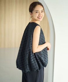 #Newans ジャガードドットバルーンブラウス