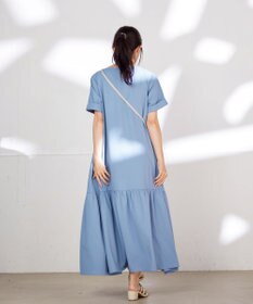 Tiaclasse 【洗える】ギャザーヘムフレアワンピース