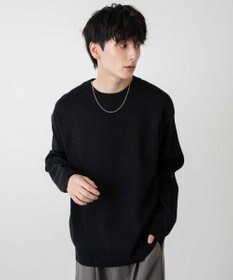 WEGO 【ユニセックス着用ITEM/MLサイズ展開】ミラノリブクルーネックプルオーバー