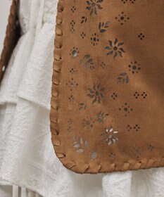 GRACE CONTINENTAL フェイクスウェードジレ