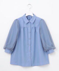 Feroux 【大好評につき追加生産決定！】袖チュールブラウス