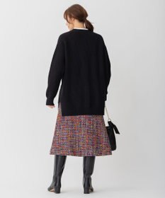 自由区 L 【洗える】ウールカシミヤブレンド Vネックカーディガン