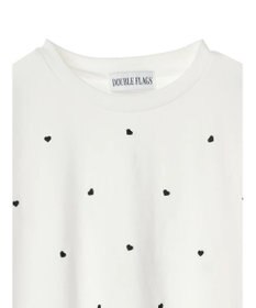 Green Parks ・Ｄｏｕｂｌｅ　Ｆｌａｇｓ　ハート刺繍ＴＥＥ