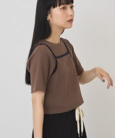 AMERICAN HOLIC 【2点セット】配色キャミ＋Tシャツ